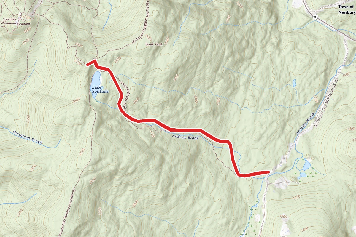 Mount Sunapee, Andrew Brook Trail