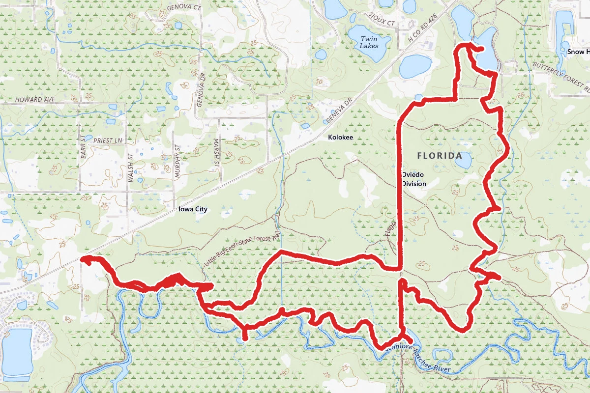 Geneva Wilderness Loop via Barr Street