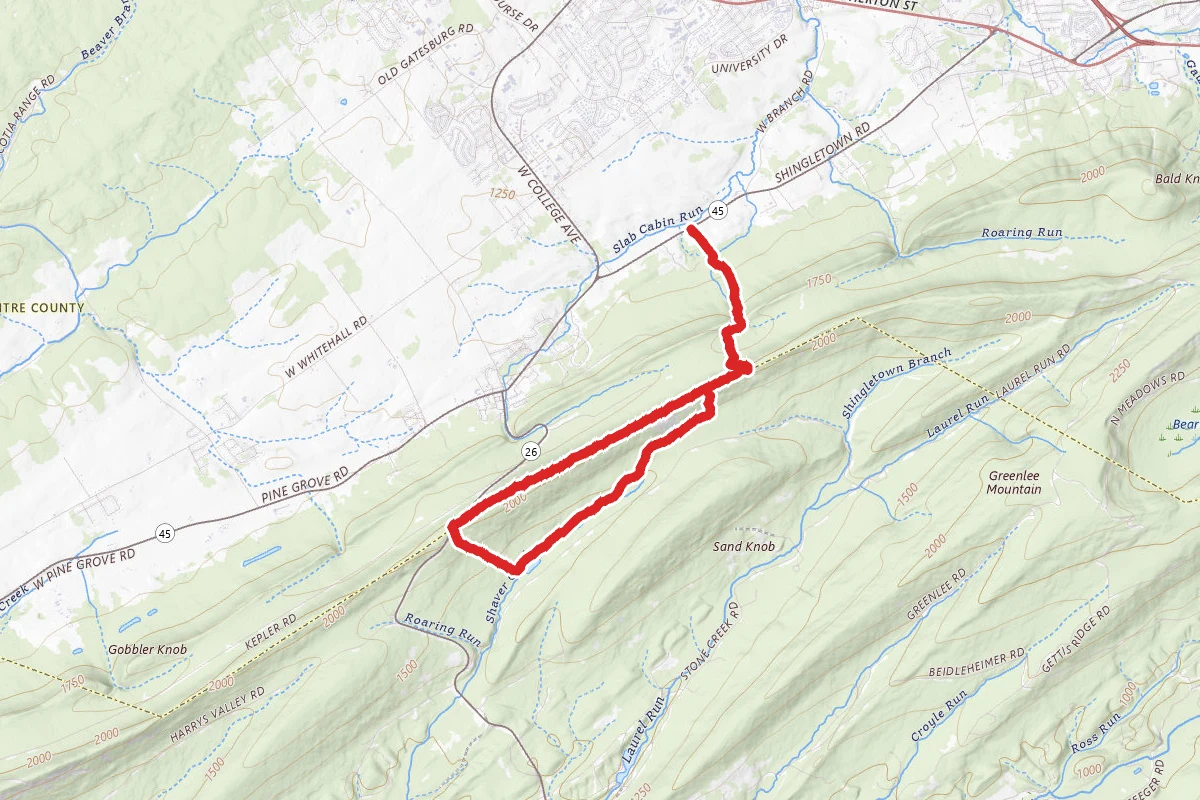 Musser Gap, MST and Jackson Trail Loop