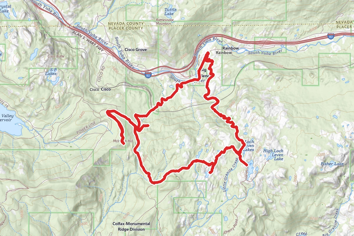 Loch Leven Lakes Trail to to Salmon Lake Trail Loop