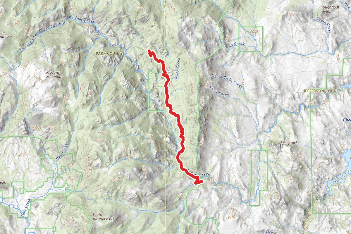 Goose Creek Trail 612 to McCurdy Trail
