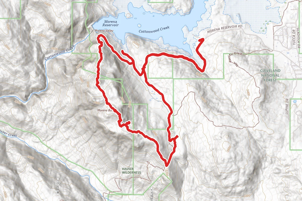 Morena Butte and Road Loop