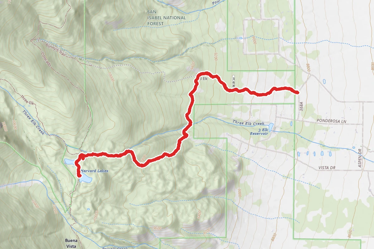 Harvard Lakes Trail