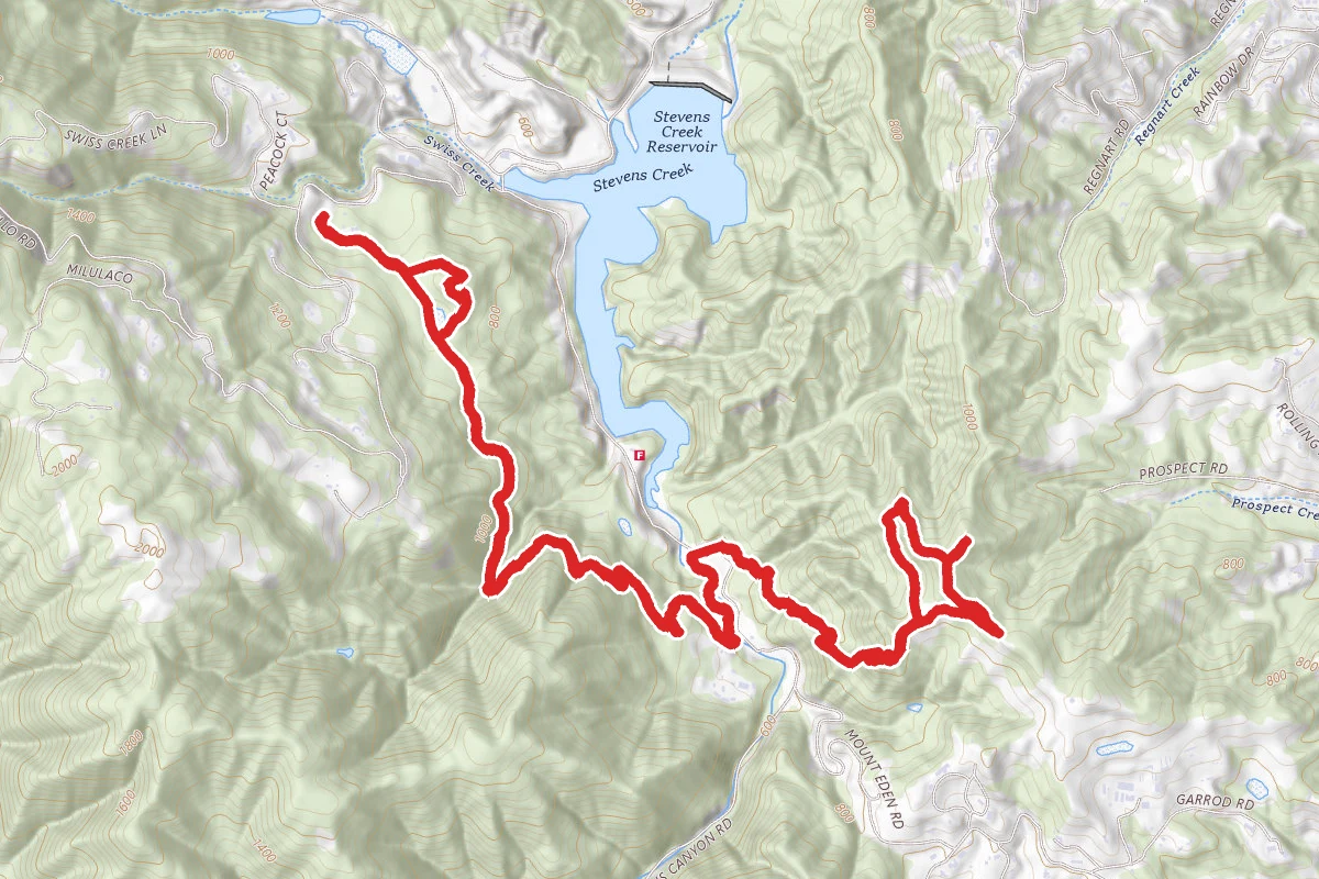 Zinfandel Trail to Lookout Trail and Vista Loop to Maisie's Peak