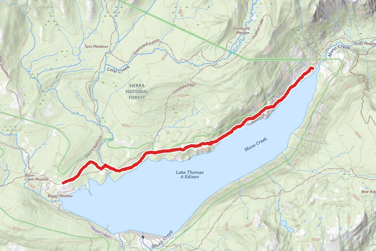 Vermilion Campground and Lake Thomas Edison