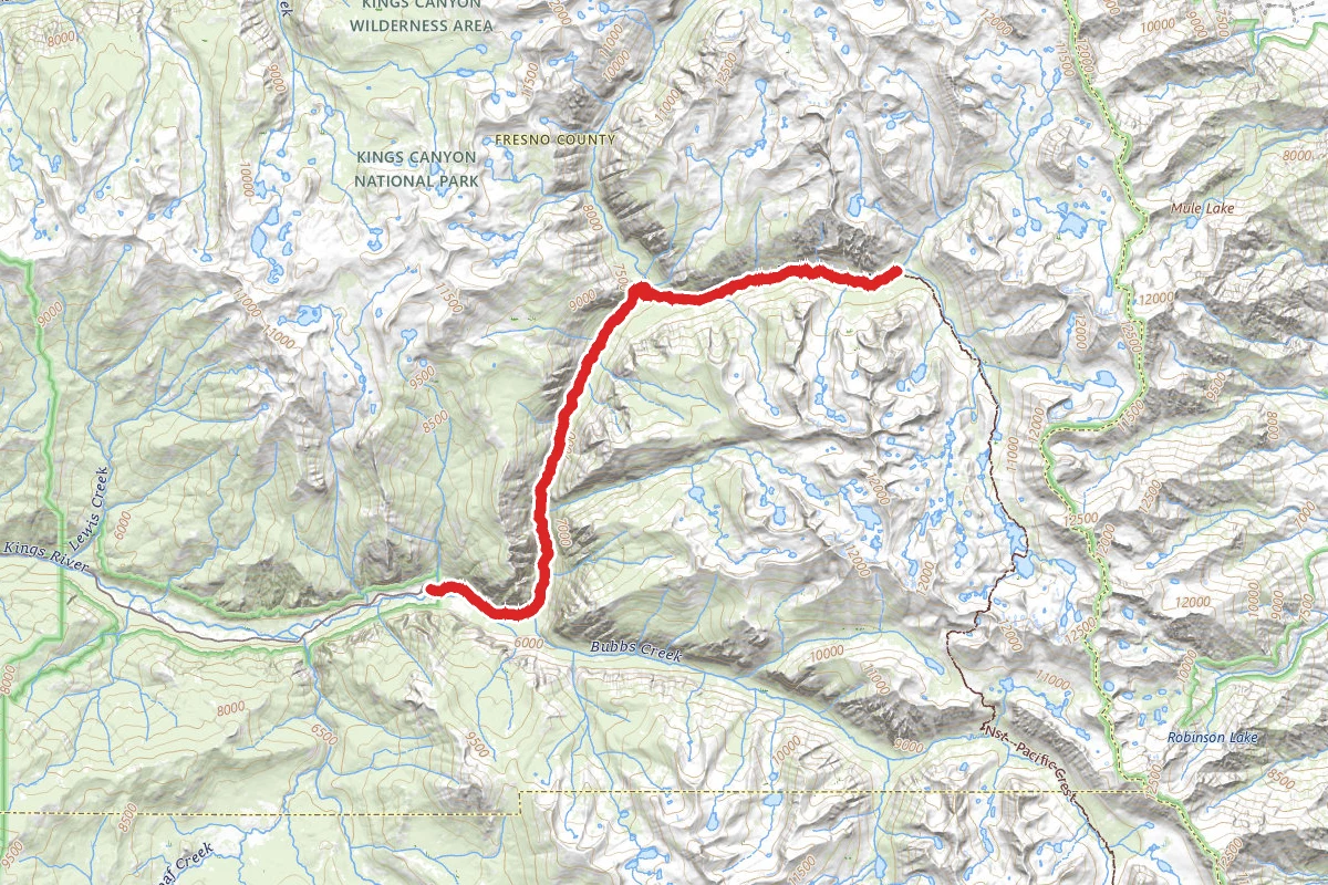 Paradise Valley Trail to Woods Creek Crossing