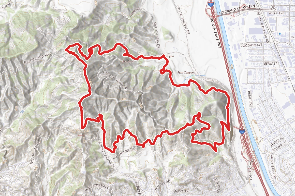 Mount Bell, Taco Peak, Mount Hollywood and Glendale Peak Loop