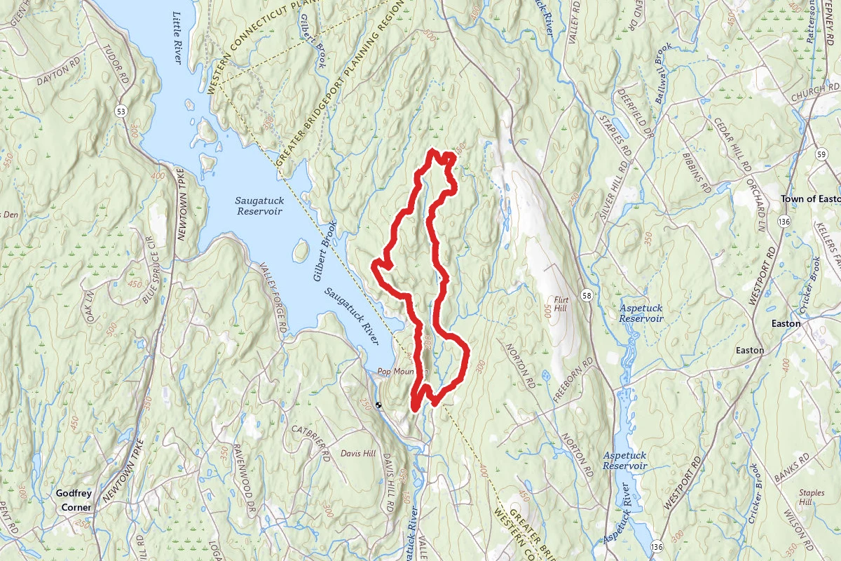 Green Trail to Red Trail to White Trail Loop