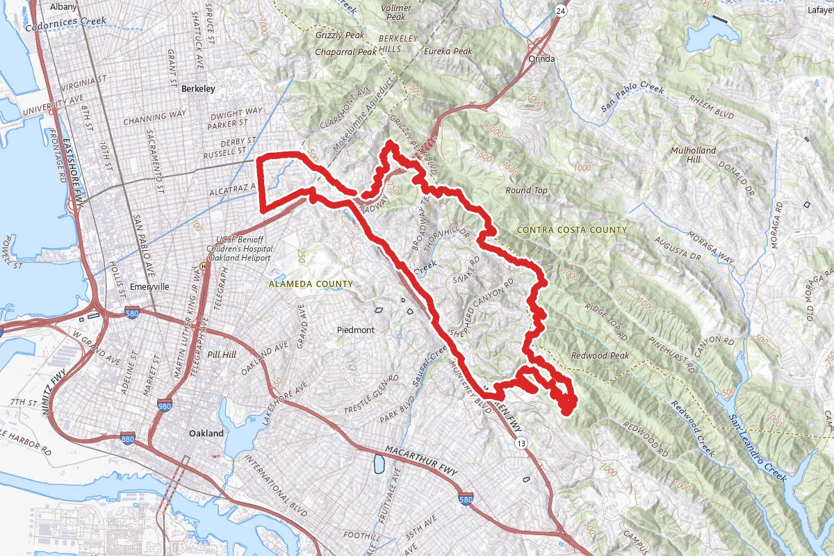 Joaquin Miller Cycle Route