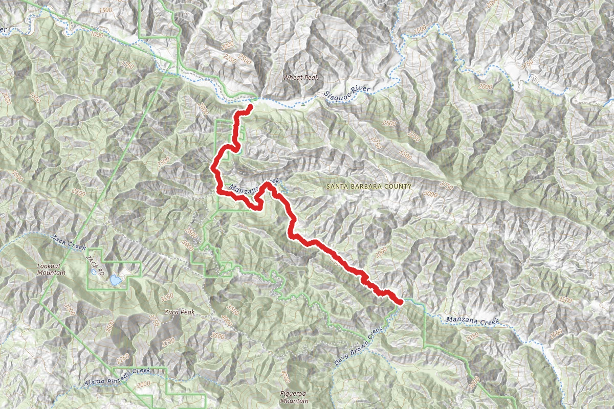 Manzana Schoolhouse via Manzana Trail