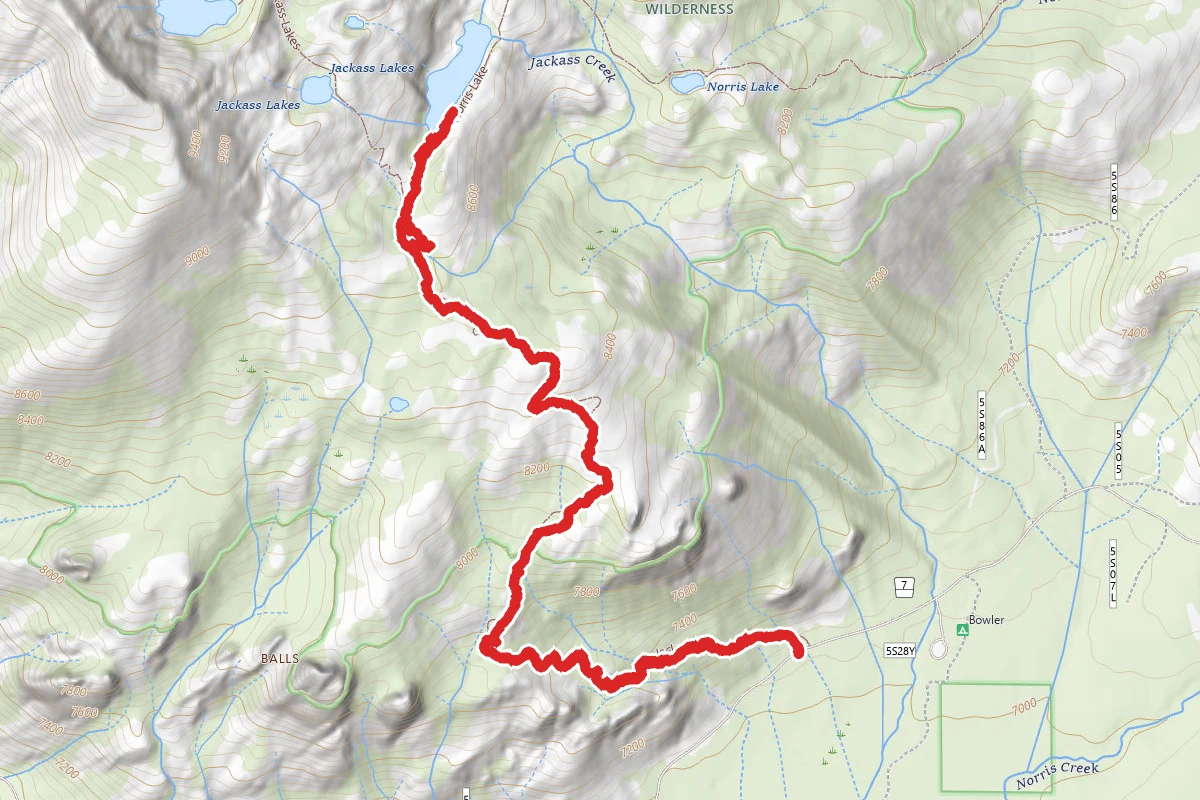 Jackass Lakes Trail