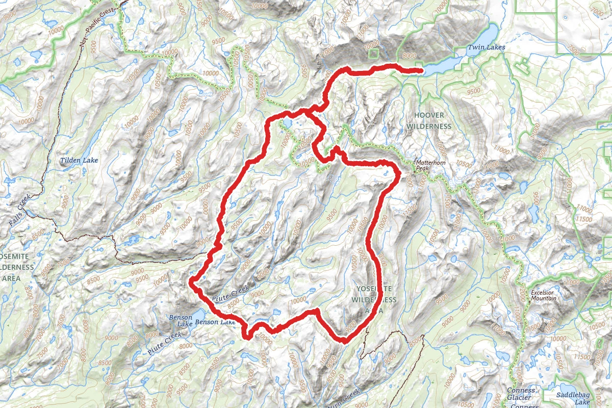 Piute Mountain to Peeler Lake Loop Trail