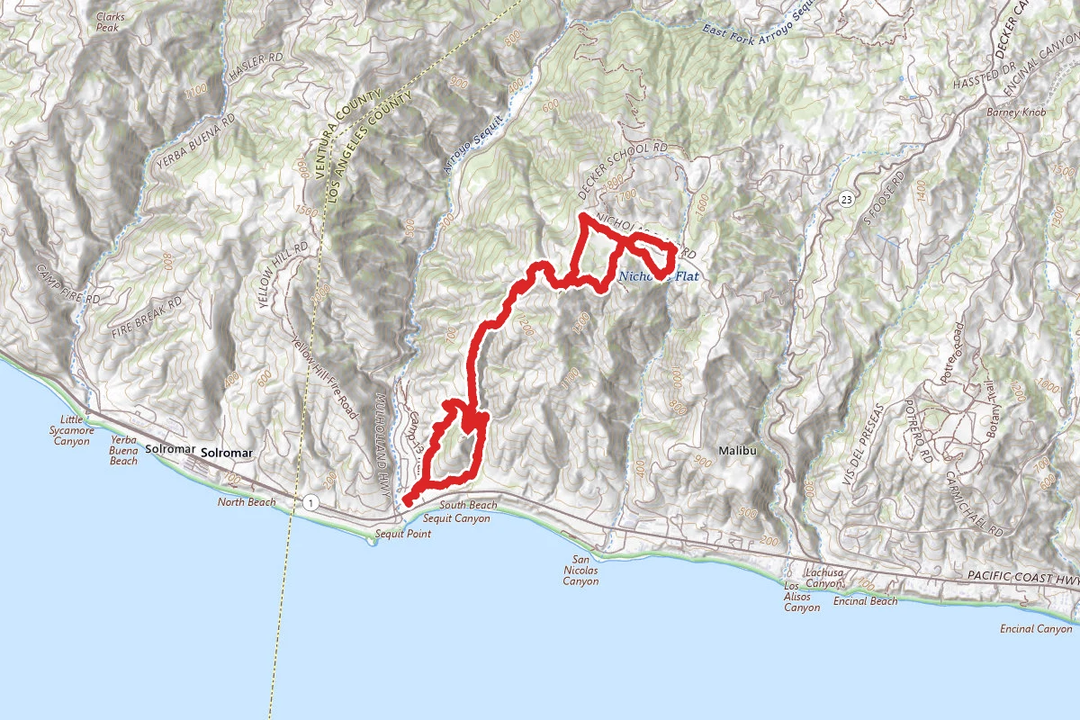 Willow Creek Trail to Nicholas Flat Loop