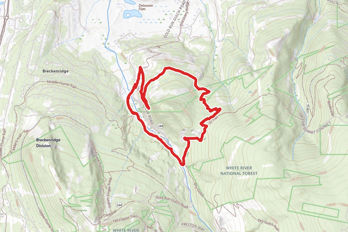 Discovery Ridge to Gold Run Gulch Loop