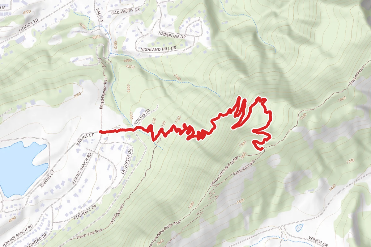 Skyline Trail from Jenkins Ranch Road