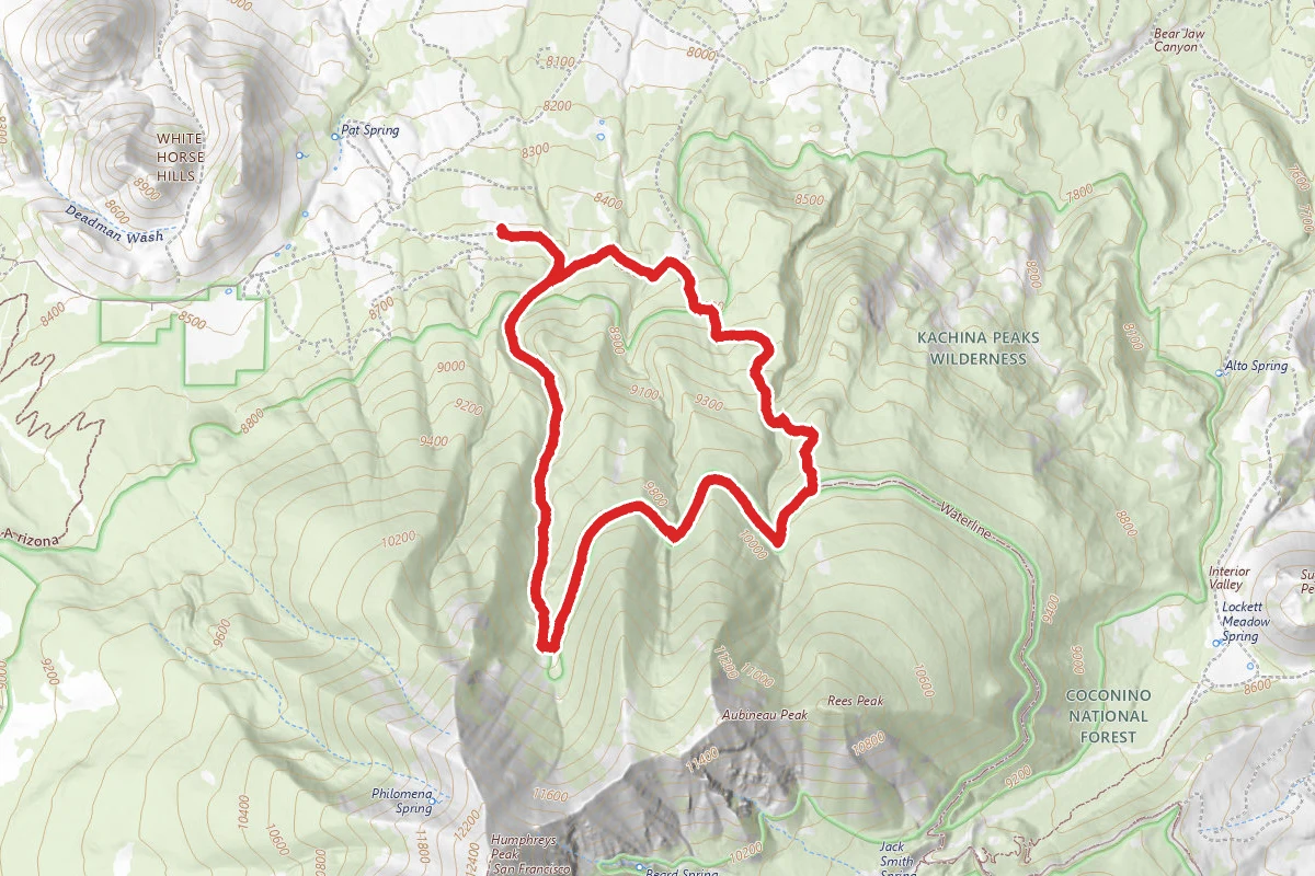 Abineau Trail to Bear Jaw Trail