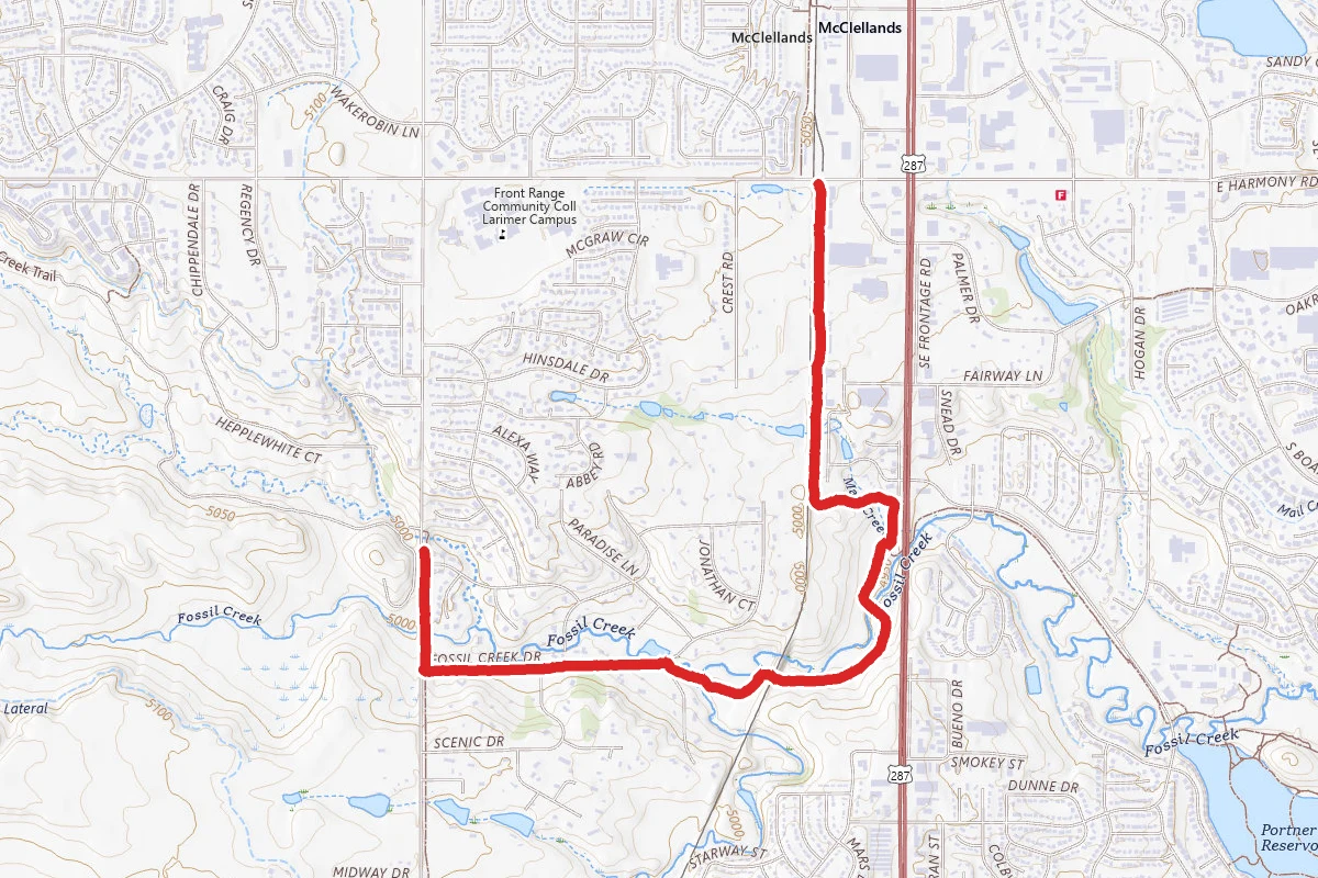 Mason, Redtail Grove, and Fossil Creek Trails