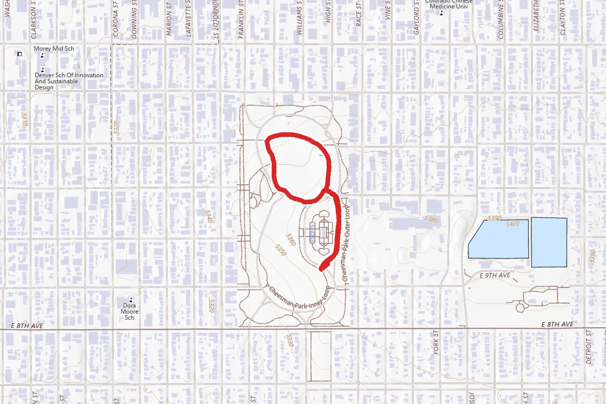 Cheesman Park Inner Loop