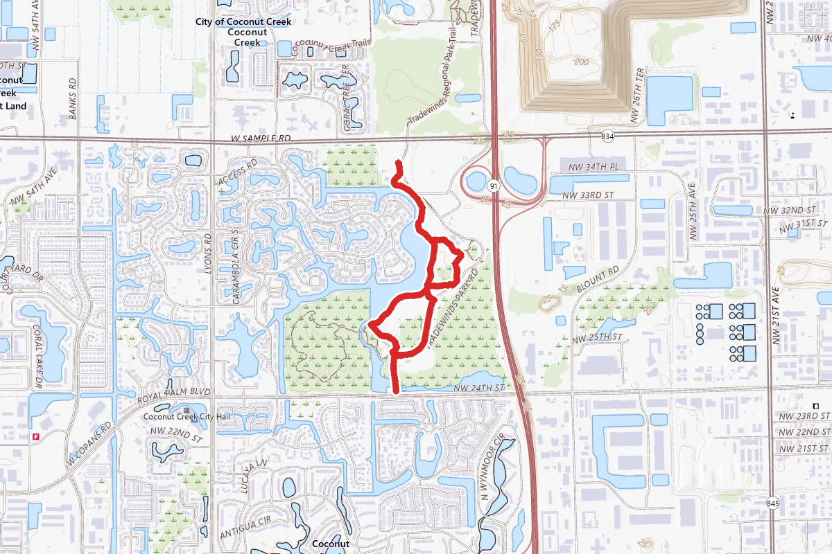 Tradewinds Park and Butterfly World Loop