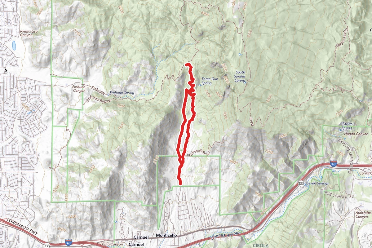 Three Guns Spring Trail Loop