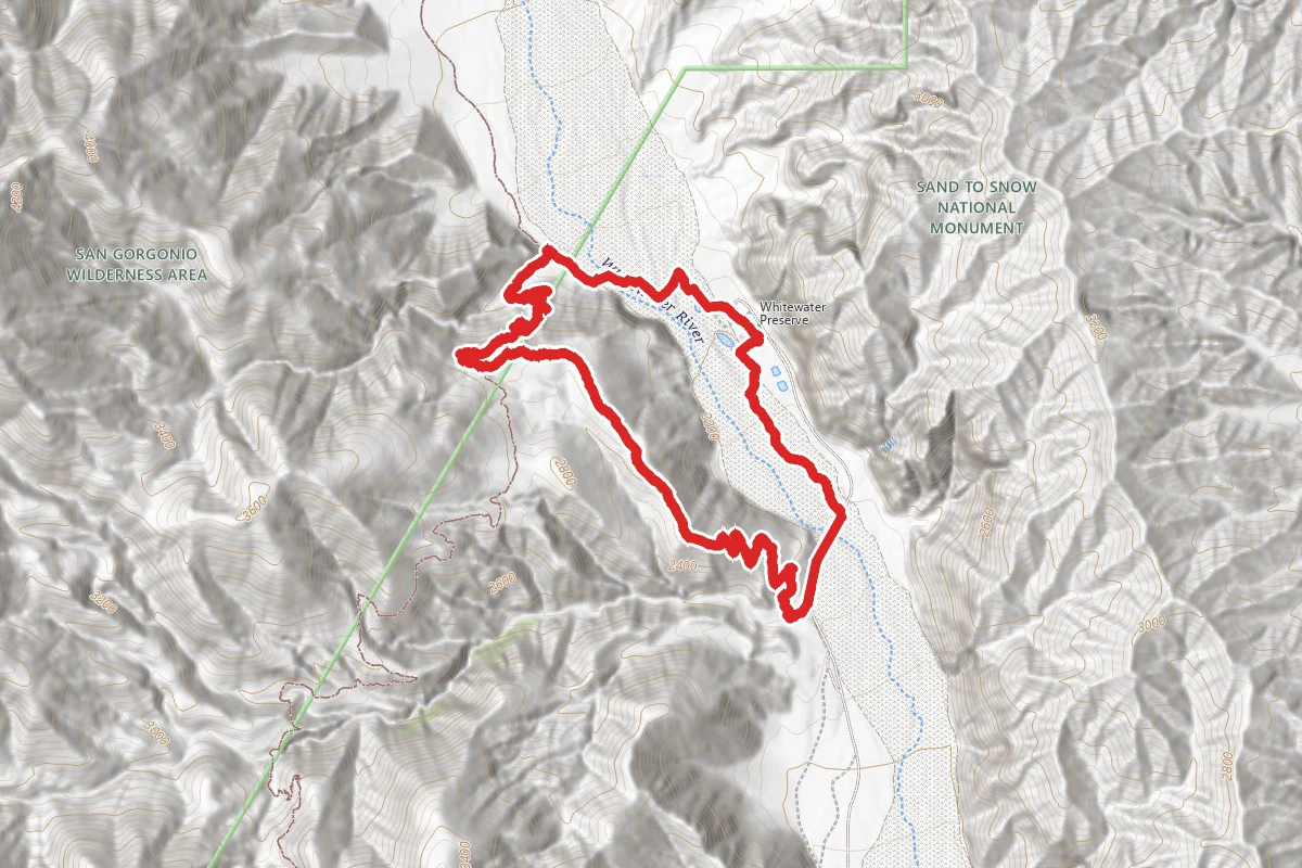 Whitewater Canyon View Loop Trail