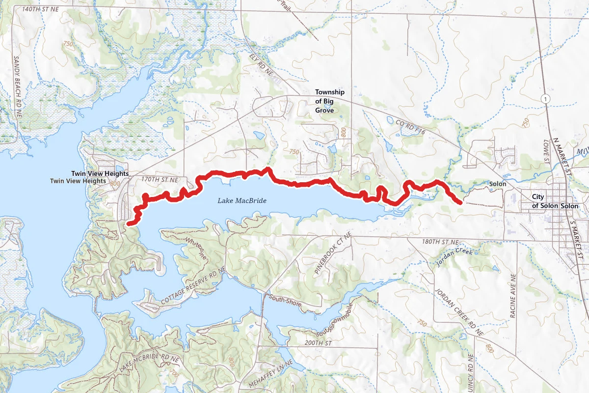 Lake MacBride North Shore Trail