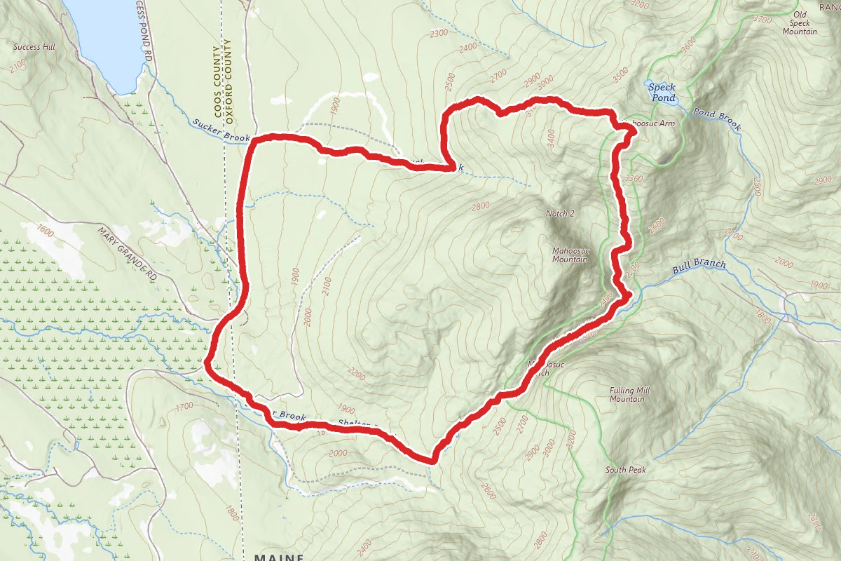 Mahoosuc Notch Loop via North Pond Road to Appalachian Trail