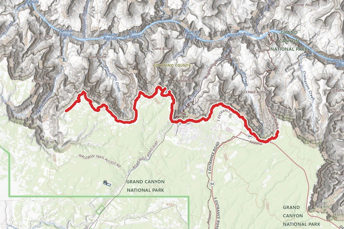 Grand Canyon West Rim Trail