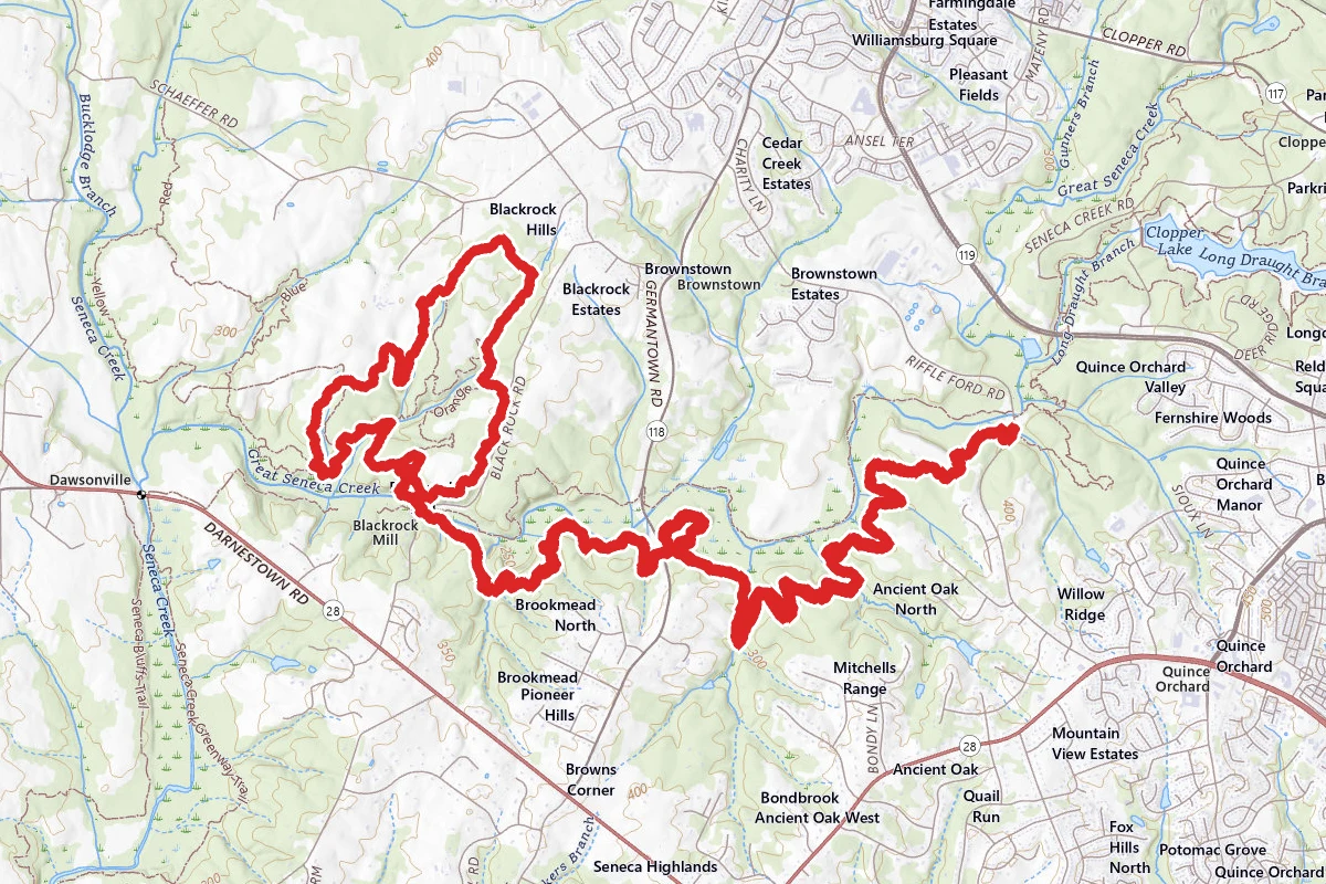 Seneca Ridge and White Loop