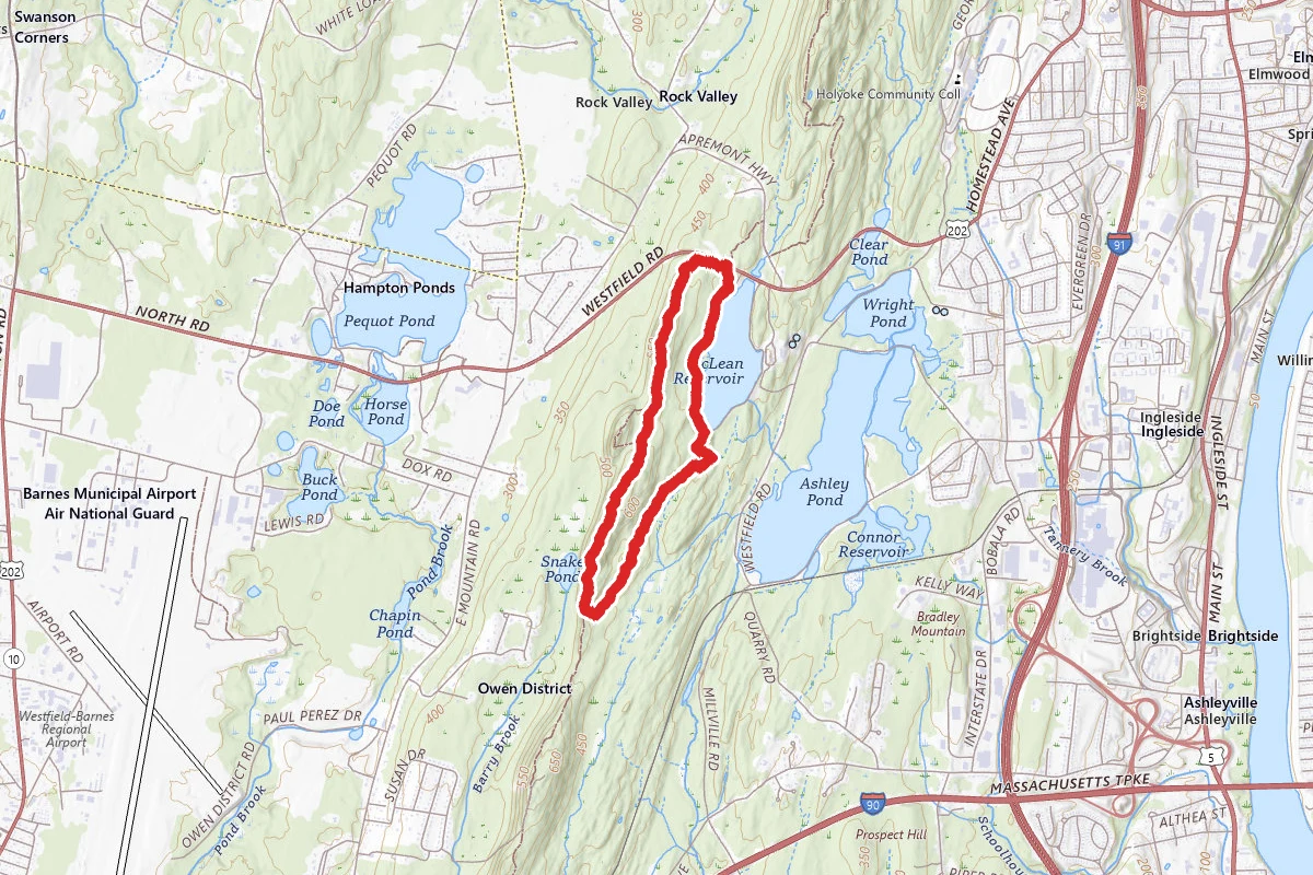 McLean Reservoir East Mountain Loop Snow Trail