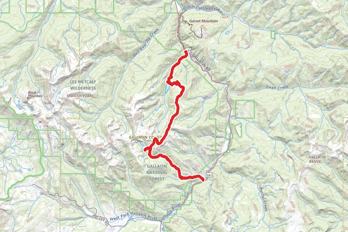 Deer Creek Trail to Lava Lake Trail