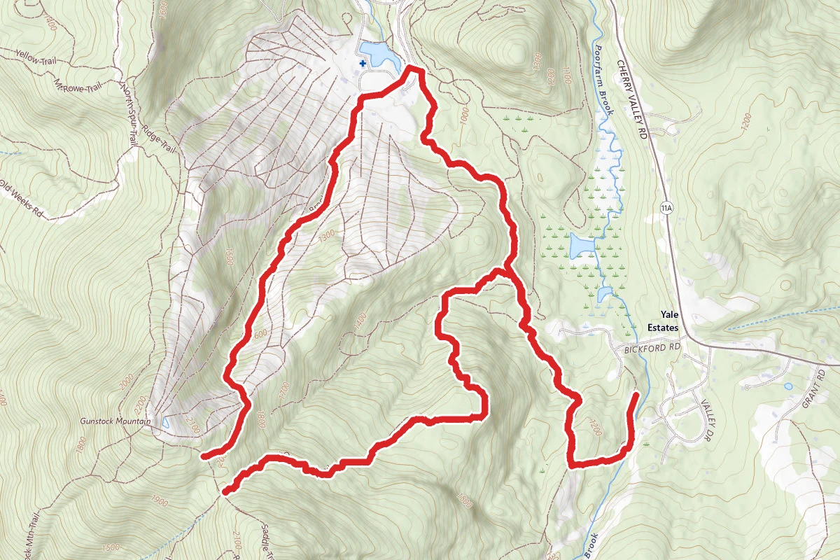 Round Pond Trail to Brook Trail Loop