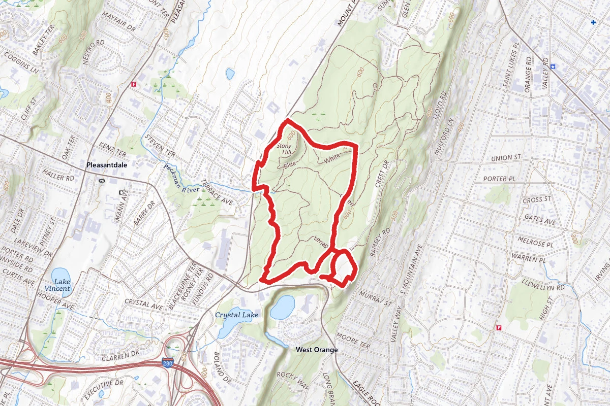 Eagle Rock Green to Blue Trail
