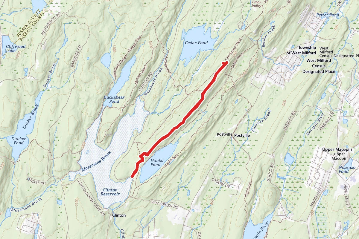 Bearfort Mountain Lookout Trail
