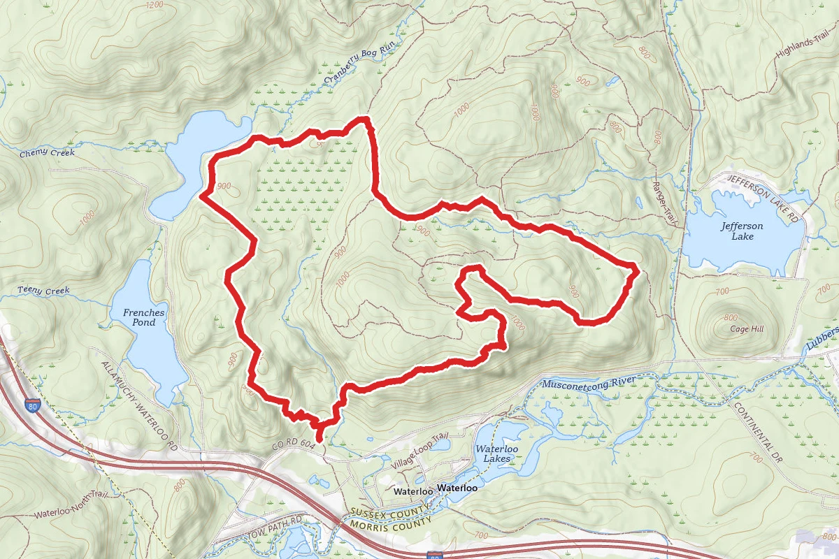 Highlands, Yellow, and White Trail Loop