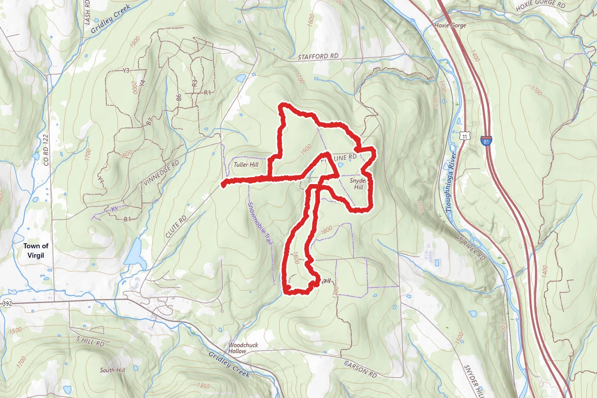 Tuller Hill, Snyder Hill and Woodchuck Hollow