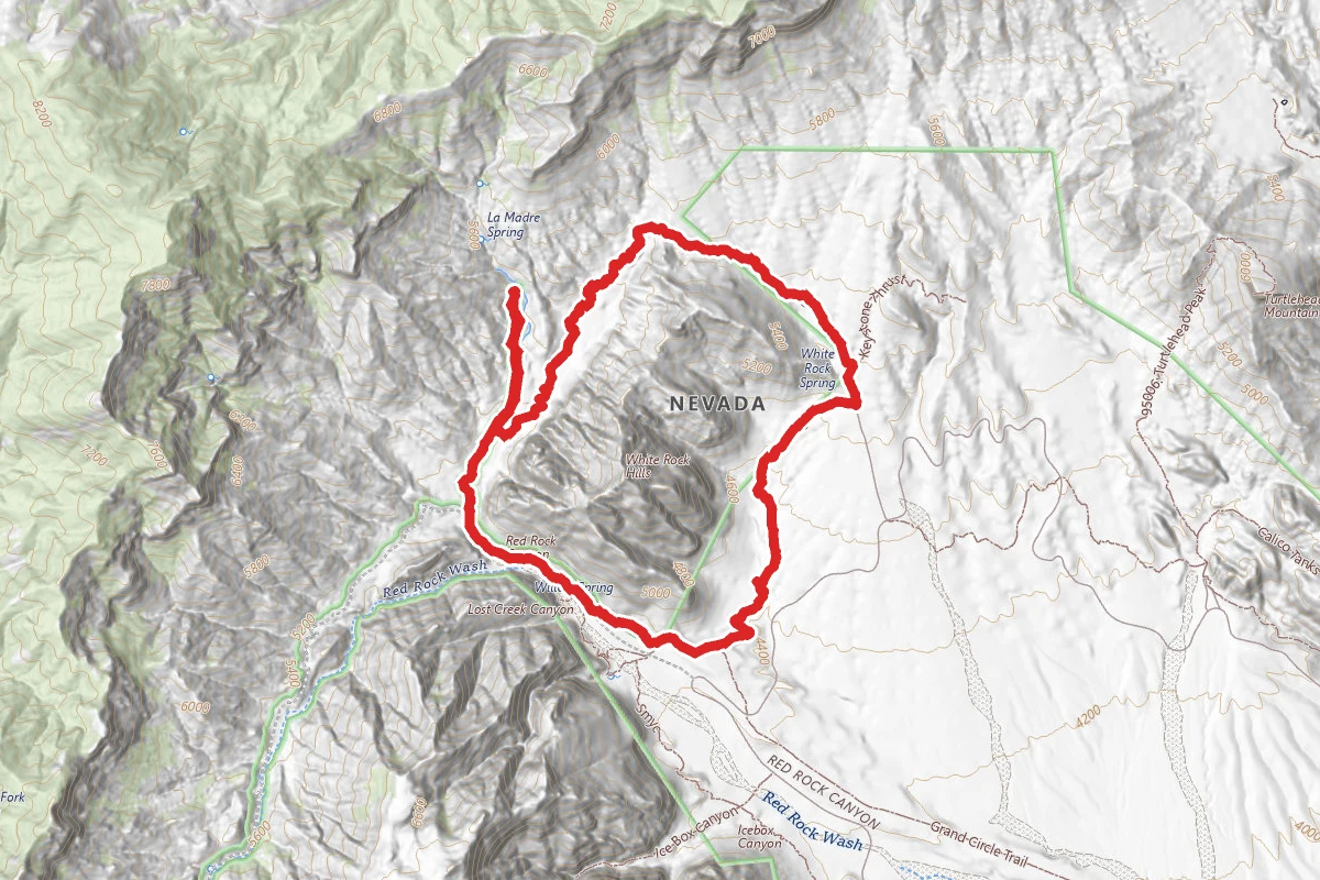 White Rock and La Madre Springs Loop Trail