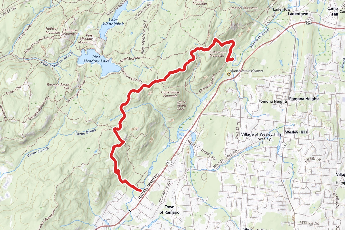 Kakiat Trail to Ramapo Equestrian Center