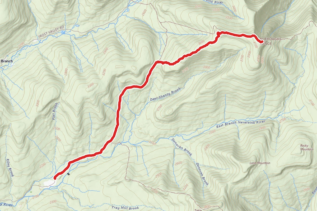 Slide Mountain via Pheonicia-East Branch Trail