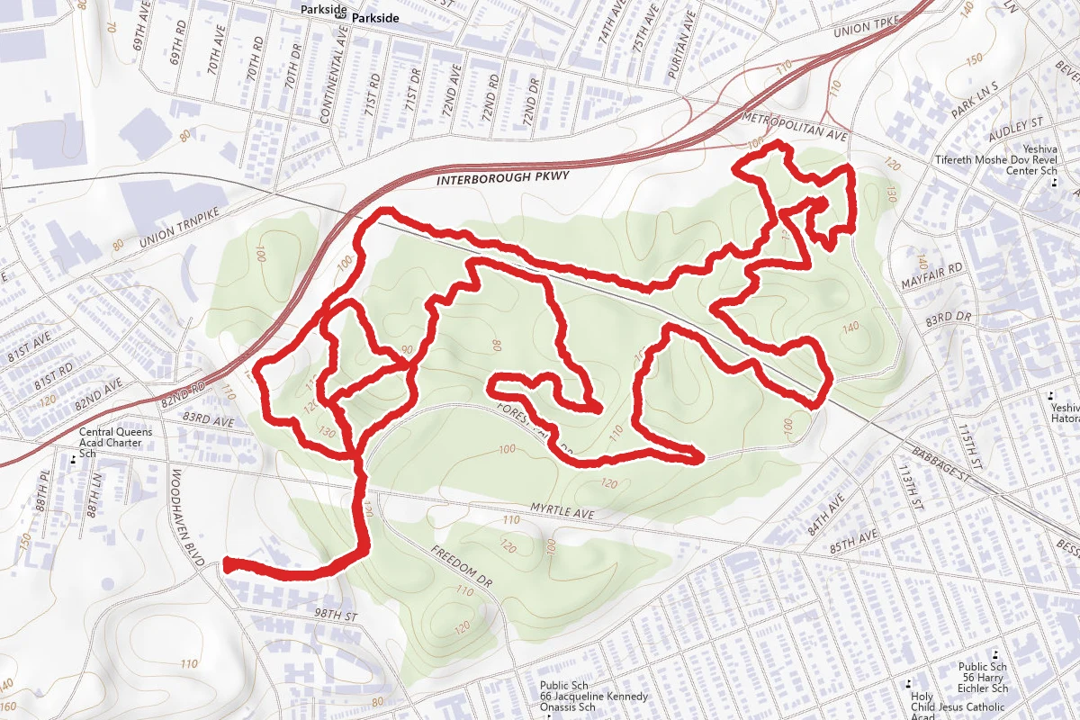 Forest Park Loop From Woodhaven Boulevard