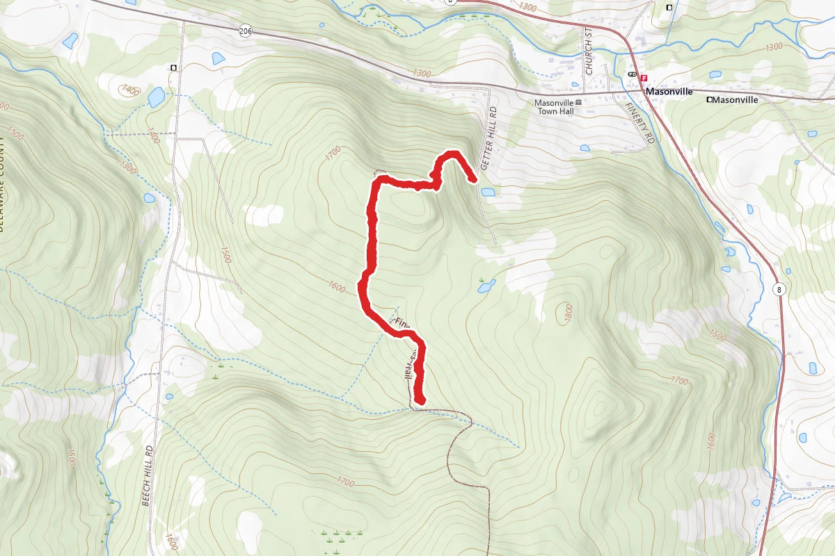 Finger Lakes Trail via Getter Hill Road