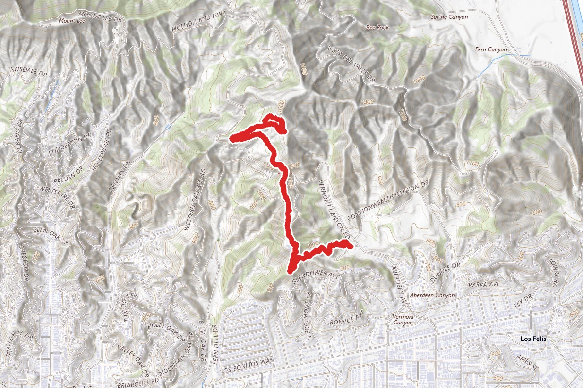 Captain's Roost via East Observatory Trail to Charlie Turner Trail