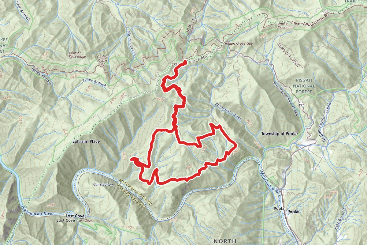 Nolichucky River Overlook and Shinbone Loop