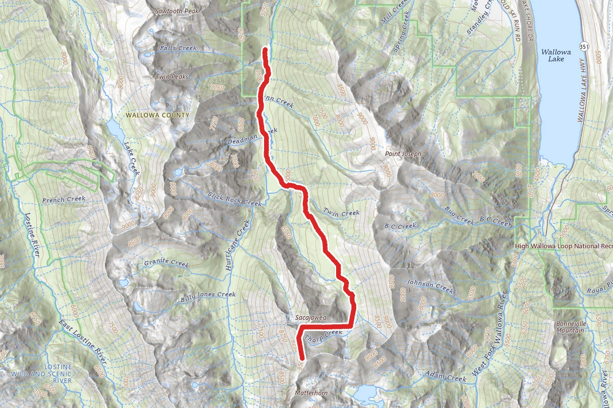 Sacajawea Peak Trail