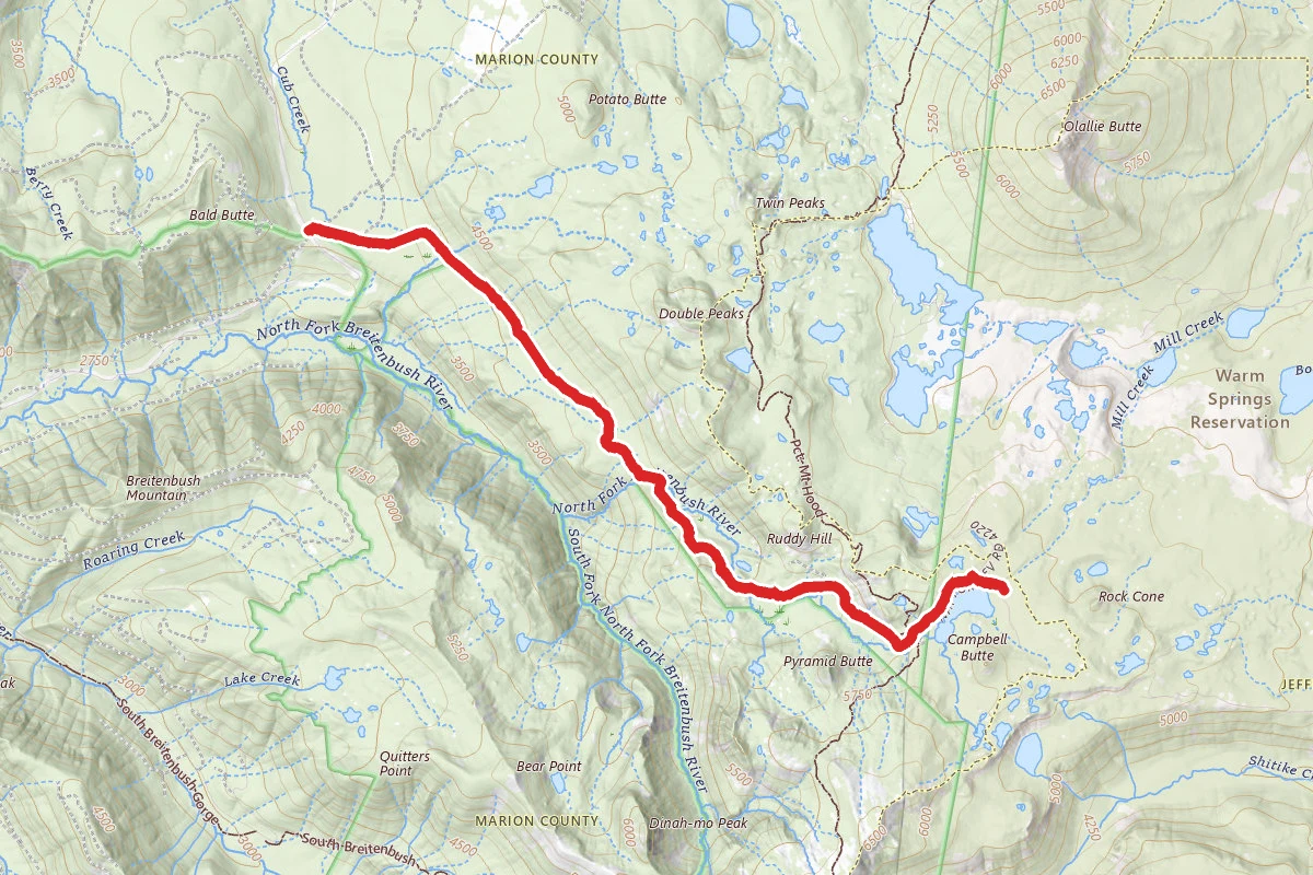 Breitenbush Lake OHV Trail