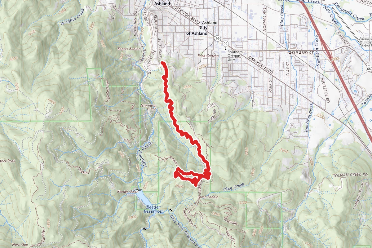 Red Queen Trail to Lewis Loops