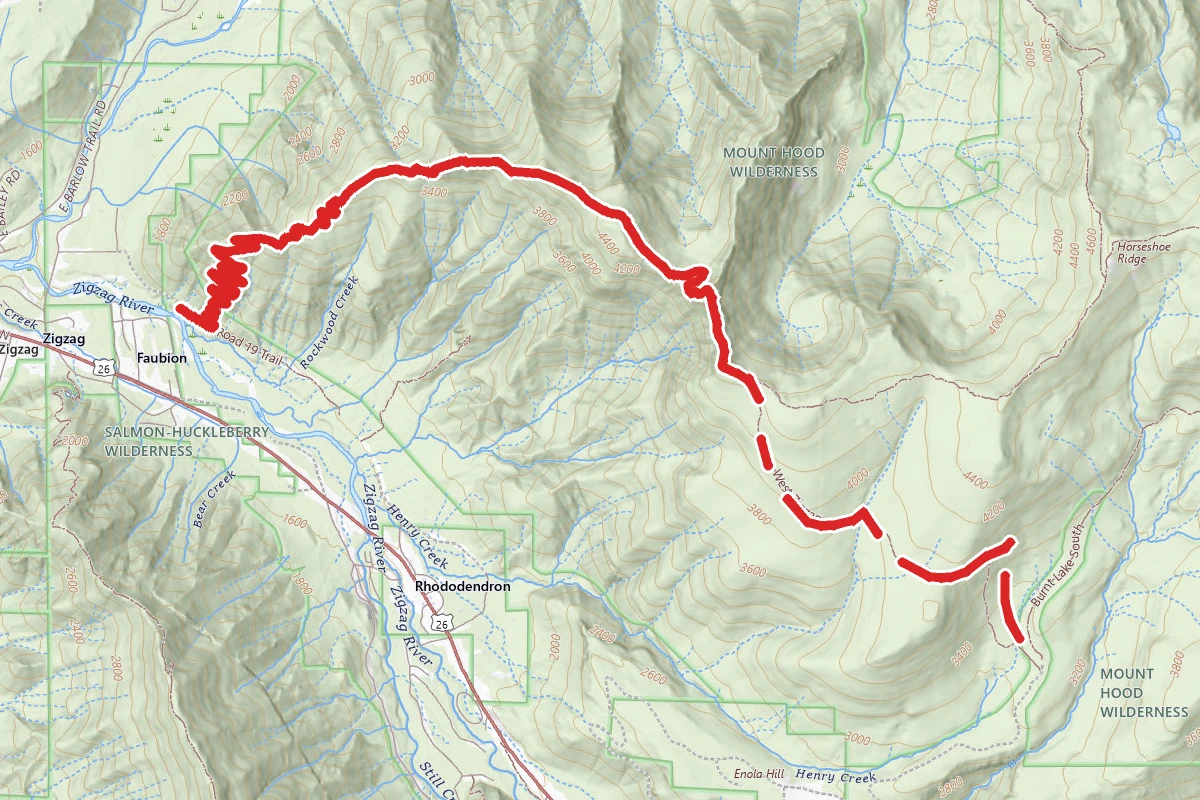 West Zigzag Mountain Trail