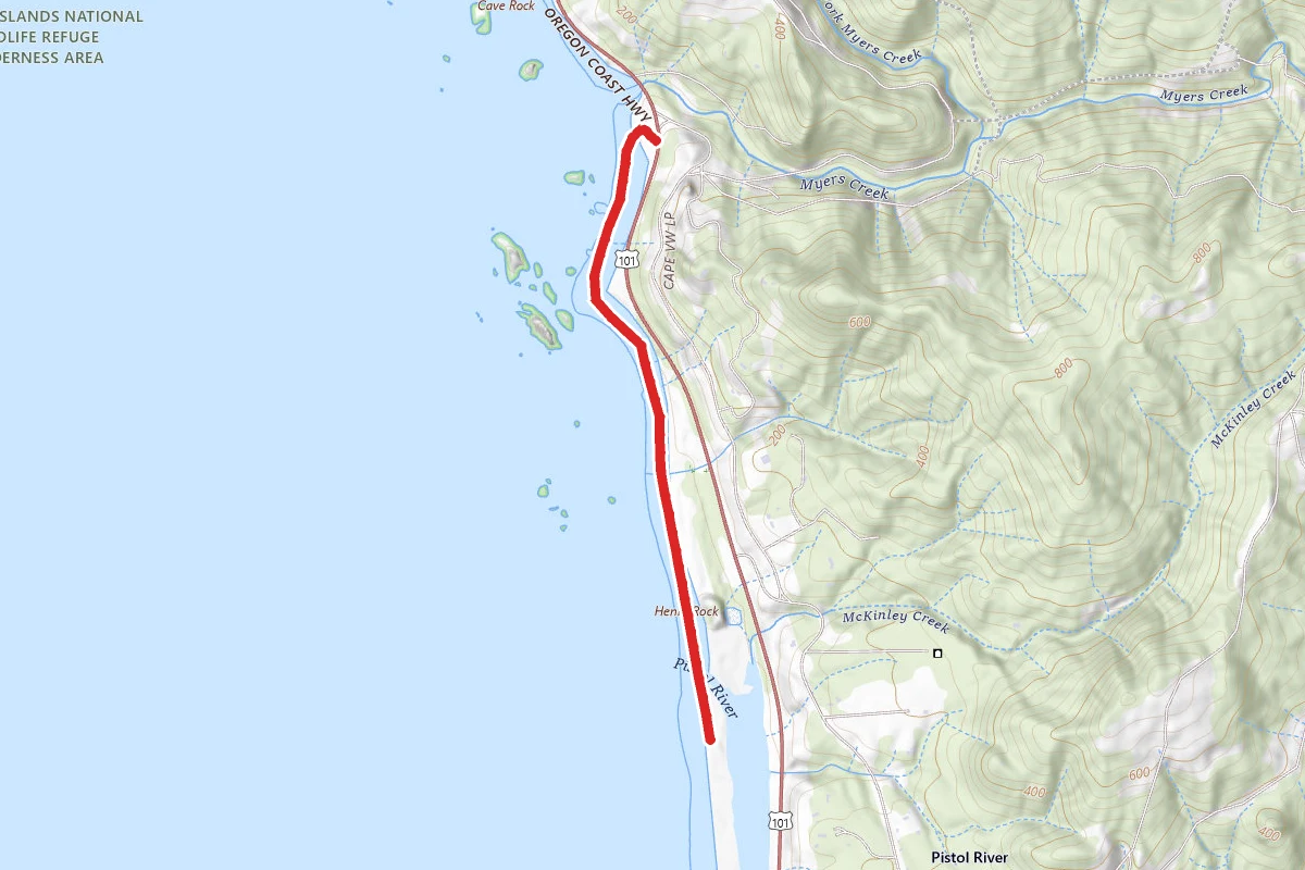 Meyers Beach to Pistol River