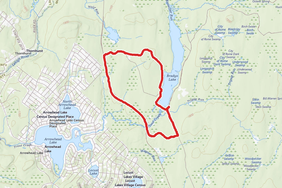 Brady's Lake Big Loop