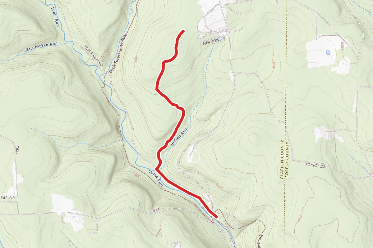 Dear Meadow, Browns Run, and Liggett Trails
